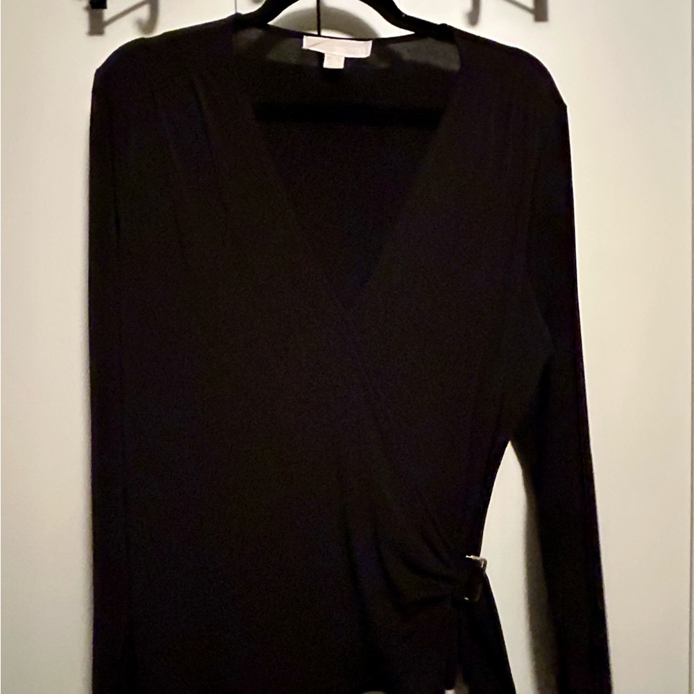 Michael Kors Black Long Sleeve Blouse